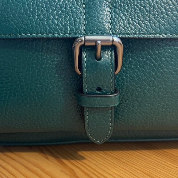 NWT Coach Warner Crossbody - Emerald - Picture 3 of 13